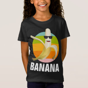 T-Shirt Funky Banana Porter Lunettes de soleil Retro Desig