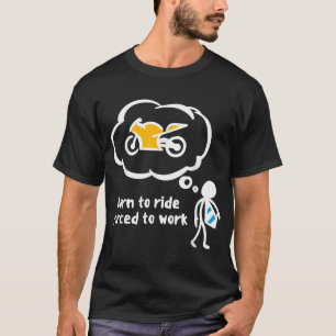 T-shirt Funky Biker Dire Vélo De Balade Dit Moto Moto Moto