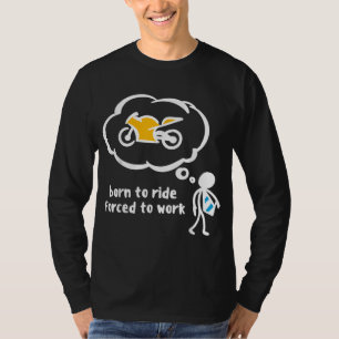 T-shirt Funky Biker Dire Vélo De Balade Dit Moto Moto Moto