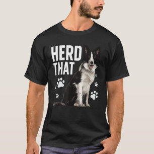 T-shirt Funky Border Collie Art For Men Women Border Colli