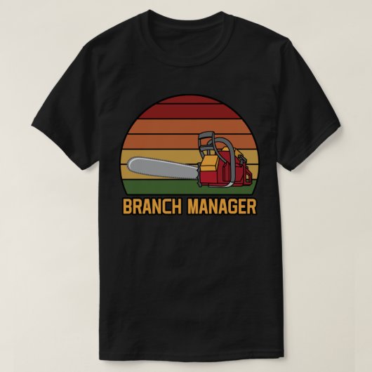 T-shirt Funky Branch Manager Lumberjack (Design devant)
