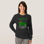 T-shirt Funky Buffalo Plaid Green Truck Walrus St Patrick' (Devant entier)