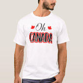 T-shirt Funky Canada Day Fierté feuille d'érable Eh Jeu (Devant)