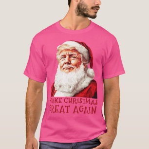 T-shirt Funky Christmas Santa Claus Trump