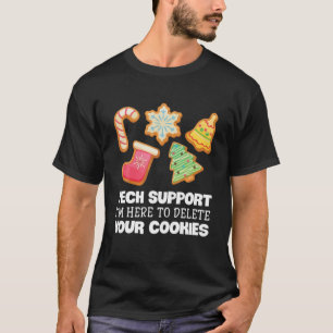T-shirt Funky Christmas Tech Support Ordinateur IT Xmas Co