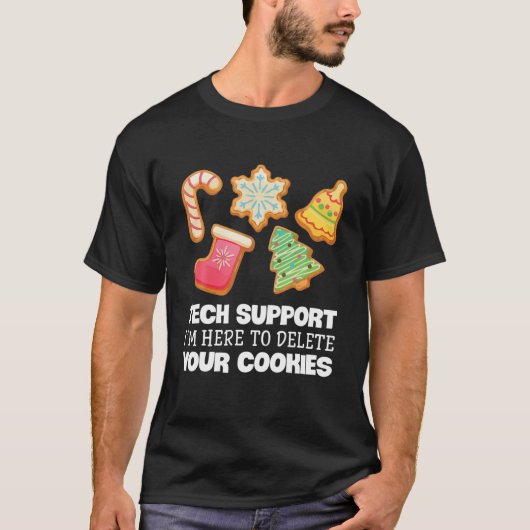 T-shirt Funky Christmas Tech Support Ordinateur IT Xmas Co (Devant)