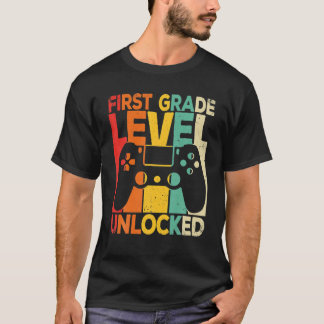 T-shirt Funky Cinquième Niveau Déverrouillé Premier Jour R