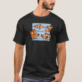 T-shirt Funky clown fish aquarium fish sea design rainbow (Devant)