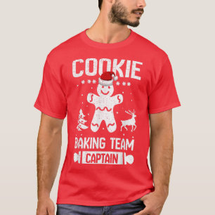 T-shirt Funky Cookie Baking Team Capitaine Gingerbread Chr