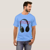T-shirt Funky Disco Headphone Music Entertainment Retro (Devant entier)