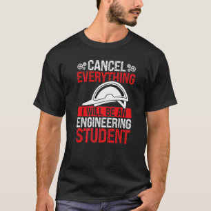 T-shirt Funky Engineering Student Engineering School Gradu