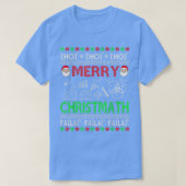 T-shirt Funky Enseignant Math Noël laid Math Noël (Design devant)
