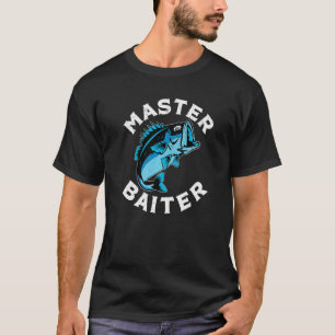 T-shirt Funky Fishing Master Baiter Pêcheur papa grand-pèr