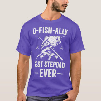 T-shirt Funky Fishing Stepdad Best Stepdad Ever Poisson
