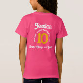 T-Shirt Funky Flamant rose Pickleball (Dos)