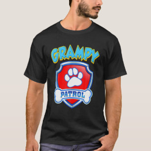 T-shirt Funky Grampy Patrol - Chien Maman, Papa Pour Homme