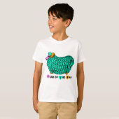 T-shirt Funky Green Ram Chinois Nouvel An Zodiac K Blanc T (Devant entier)