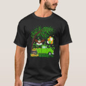 T-shirt Funky Green Truck Shamrock Leaf Bald Eagle St Part (Devant)
