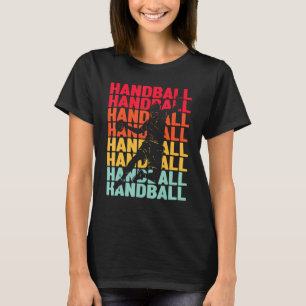 T-shirt Funky Handball Retro Design Vintage pour Handball