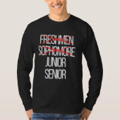 T-shirt Funky High School College Sophomore Year Level Com (Devant)