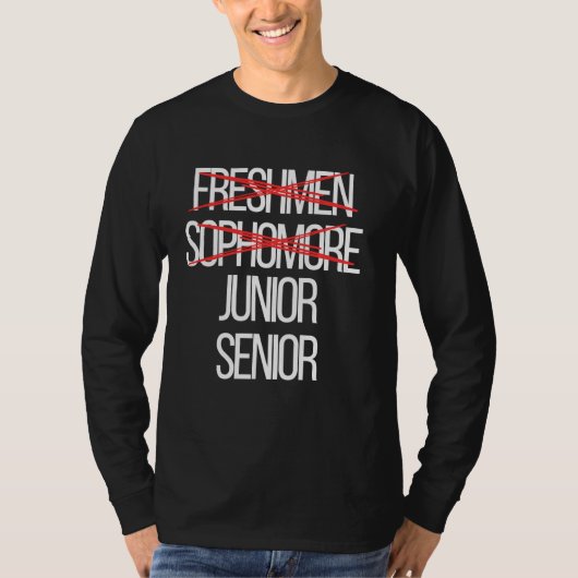 T-shirt Funky High School College Sophomore Year Level Com (Devant)