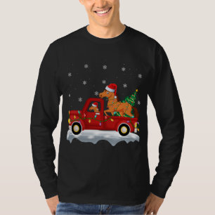 T-shirt Funky Horse Ride Christmas Tree Red Truck Horse Ch