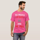 T-shirt Funky Jesus Oil Rig Roghneck Offshore (Devant entier)