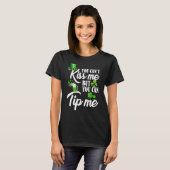 T-shirt Funky Jour de la Saint Patrick Waitress Bartender (Devant entier)
