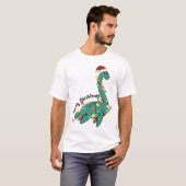 T-shirt Funky Joyeux Monster de Lochness Noël (Devant entier)