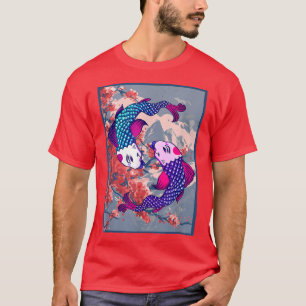 T-shirt Funky Koi Poisson Fleur de fleurs de cerisier Samu