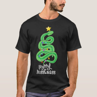 T-shirt Funky Merry Hisstmass python Snake Merry tree