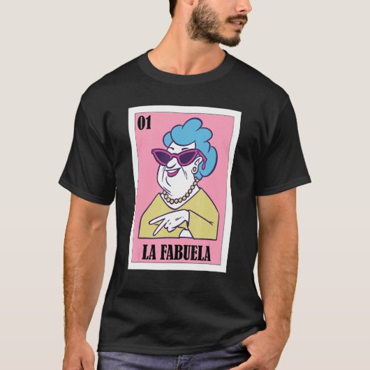 T-shirt Funky Mexicain pour grand-mère - La Fabuela (Devant)