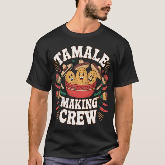 T-shirt Funky Mexicain Tamale Faisant Correspondance De Fa (Devant)
