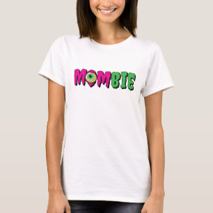 T-shirt Funky Mombie Halloween Zombie Pun Typographie