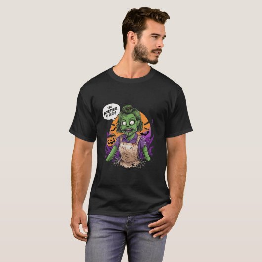 T-shirt Funky Momster Monsters Maman Vie Halloween Éffraya (Devant entier)