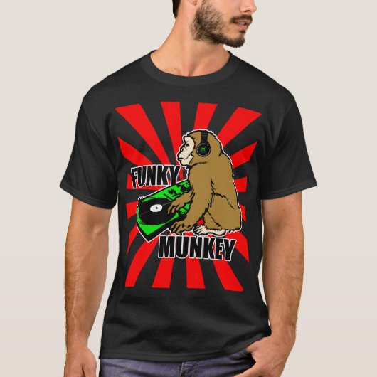 T-shirt Funky Munkey Club Chimp (Devant)