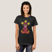 T-shirt Funky Munky Méditation Conception de singe_1 (Devant entier)