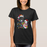T-shirt Funky Newfoundland Chien Christmas Tee Snowman Lig<br><div class="desc">Funky Terre-Neuve Chien Noël Tee Snowman Lights Pajama</div>