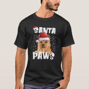 T-shirt Funky Norwich Terrier Lumières de Noël Arbre Chien