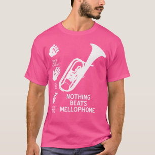 T-shirt Funky Nothing Beats Mellophone Gift Band Orchestra