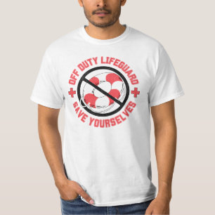 T-shirt Funky Off Duty Lifeguard Sauvez-vous nager