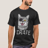 T-shirt Funky Pi Day Math Science Cat Pirate (Devant)