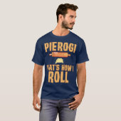 T-shirt Funky Polonais Pride Pierogi Roll Pologne Patrimoi (Devant entier)
