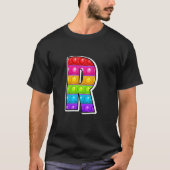 T-shirt Funky Poppin Kids Pop It R Cutest Capital Letter R (Devant)