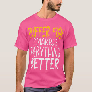 T-shirt Funky Puffer Fish Rend Tout Meilleur Amour Poisson