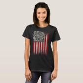 T-shirt Funky Qr Trumps Danser Code de danse (Devant entier)