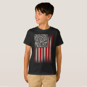 T-shirt Funky Qr Trumps Danser Code de danse (Devant entier)
