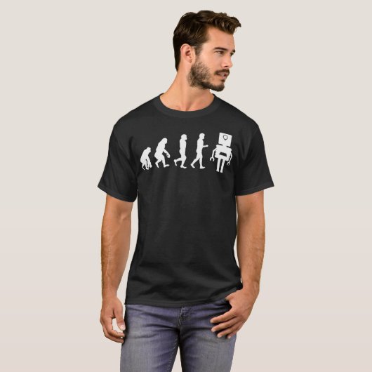T-shirt Funky Robotic Machine Learning AI Evolution Robot (Devant entier)