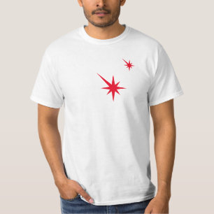 T-shirt Funky rouge sang tiré starburst Cool Halloween