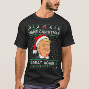 T-shirt Funky Santa Hat Trump Rendre Noël super U